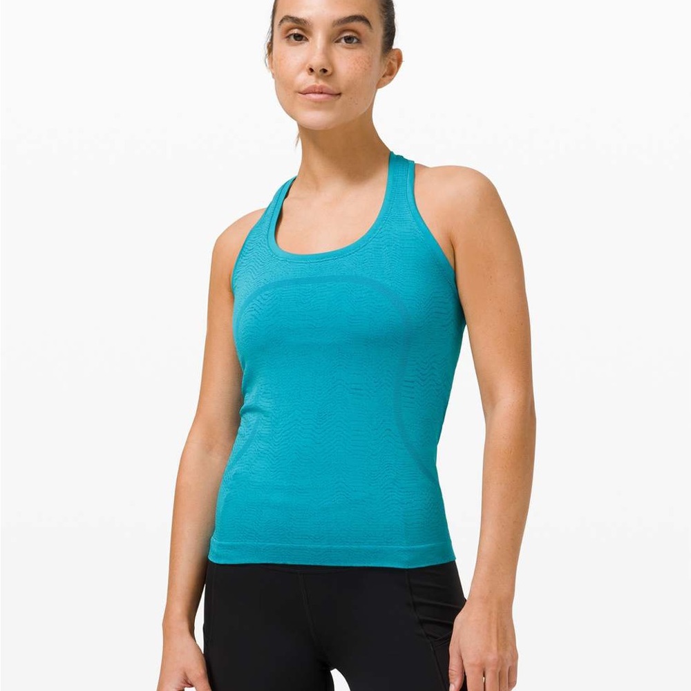 Lululemon Hawaiian Blue Swiftly Tech Racerback 2.0 Race Length (Size 6)